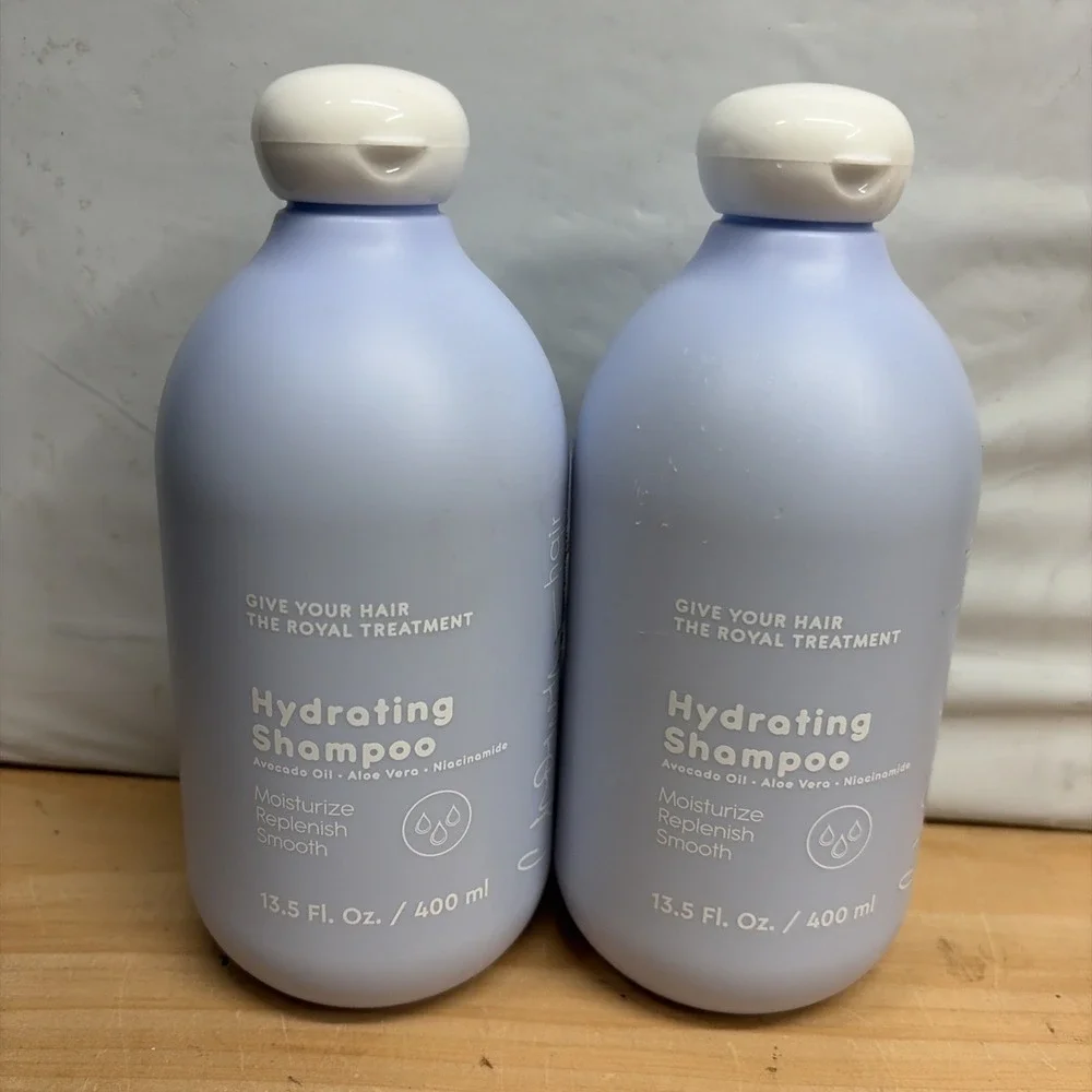 2 Pack Crown Hair Society Hydrating Shampoo Moisturize Replenish Smooth 13.5oz‎